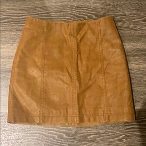 Free People faux leather skirt!